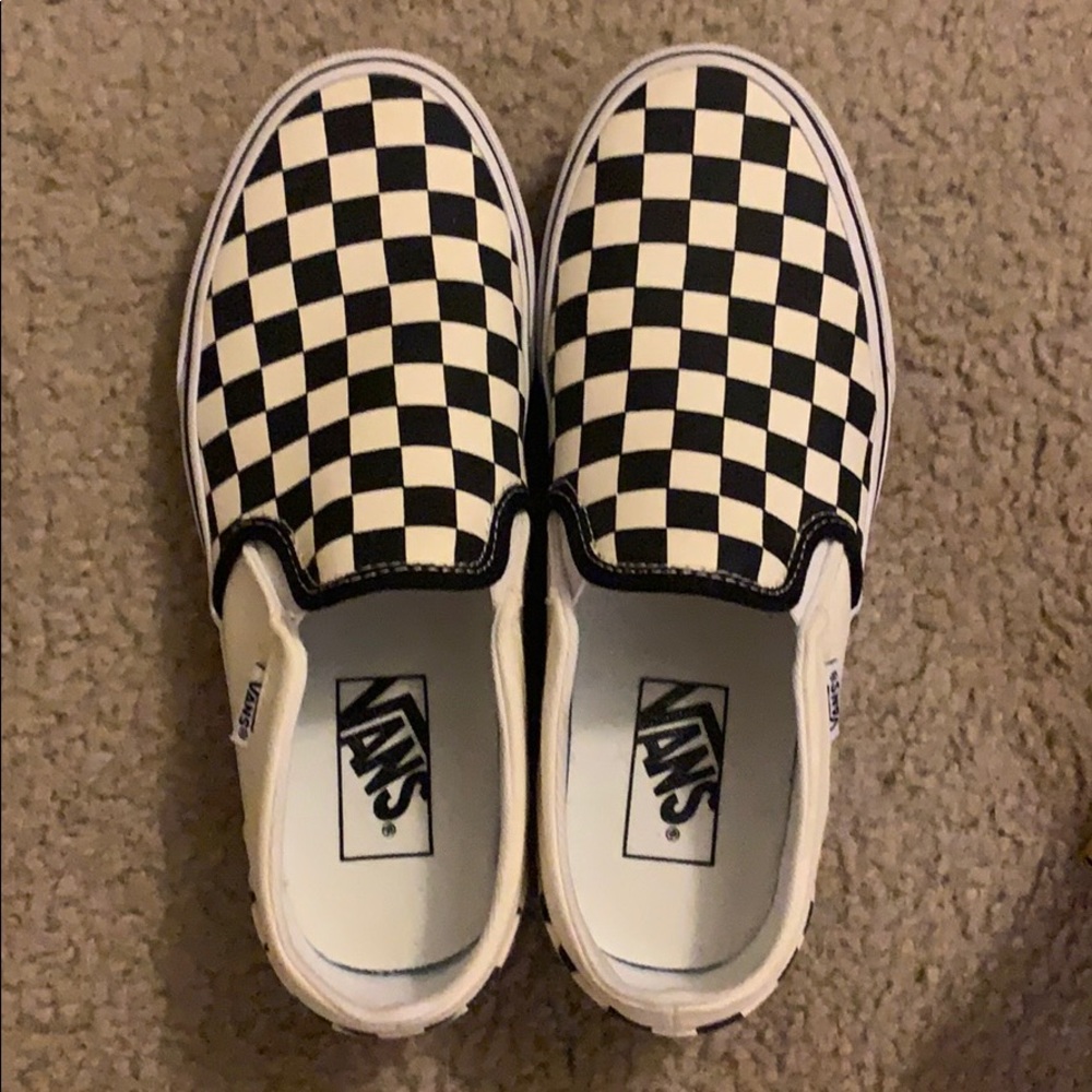 Black & White Checkerboard Vans